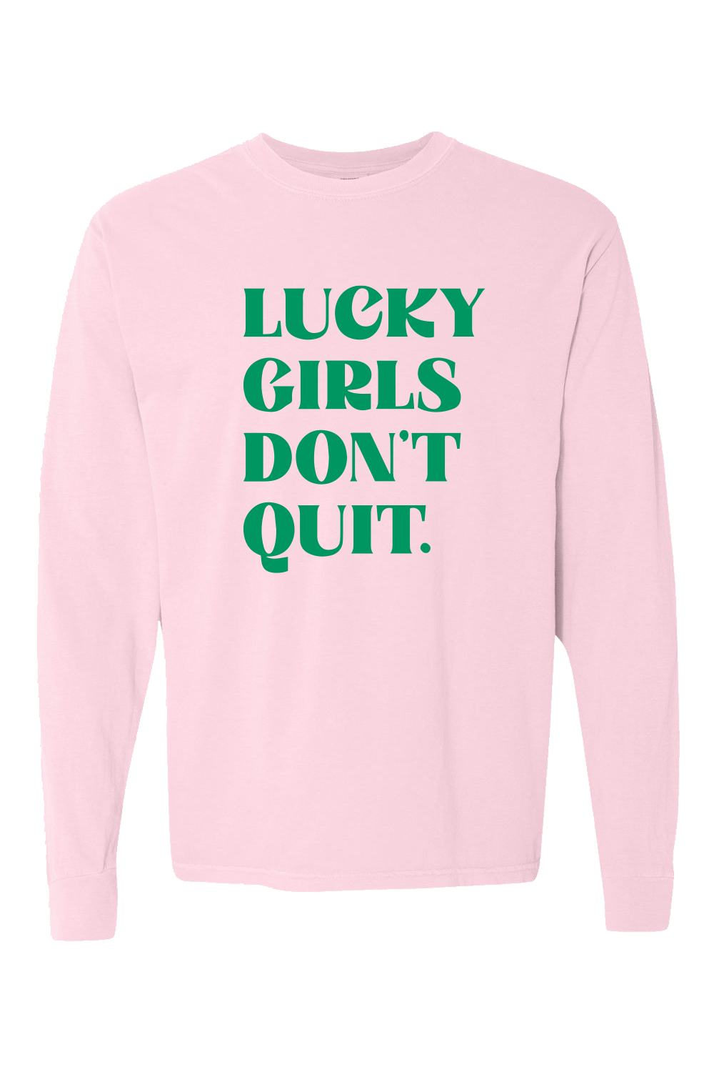 Pink LGDQ Block Heavyweight Unisex Long Sleeve
