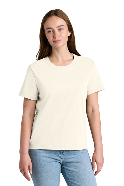 Oatmeal Women's Tee Lucky Girl Left Chest - Image 2